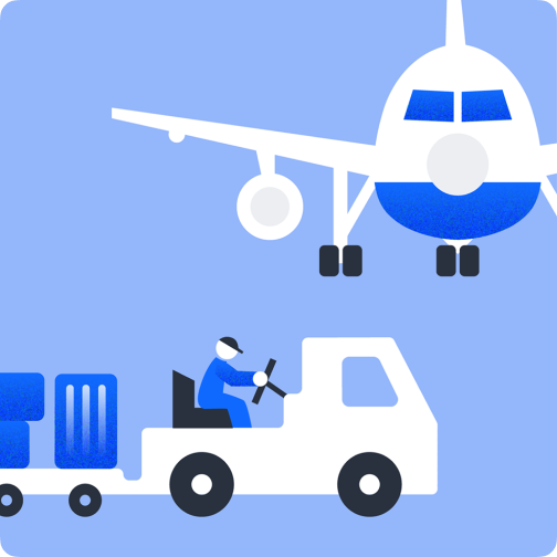 空港でも旅行や物流を支える